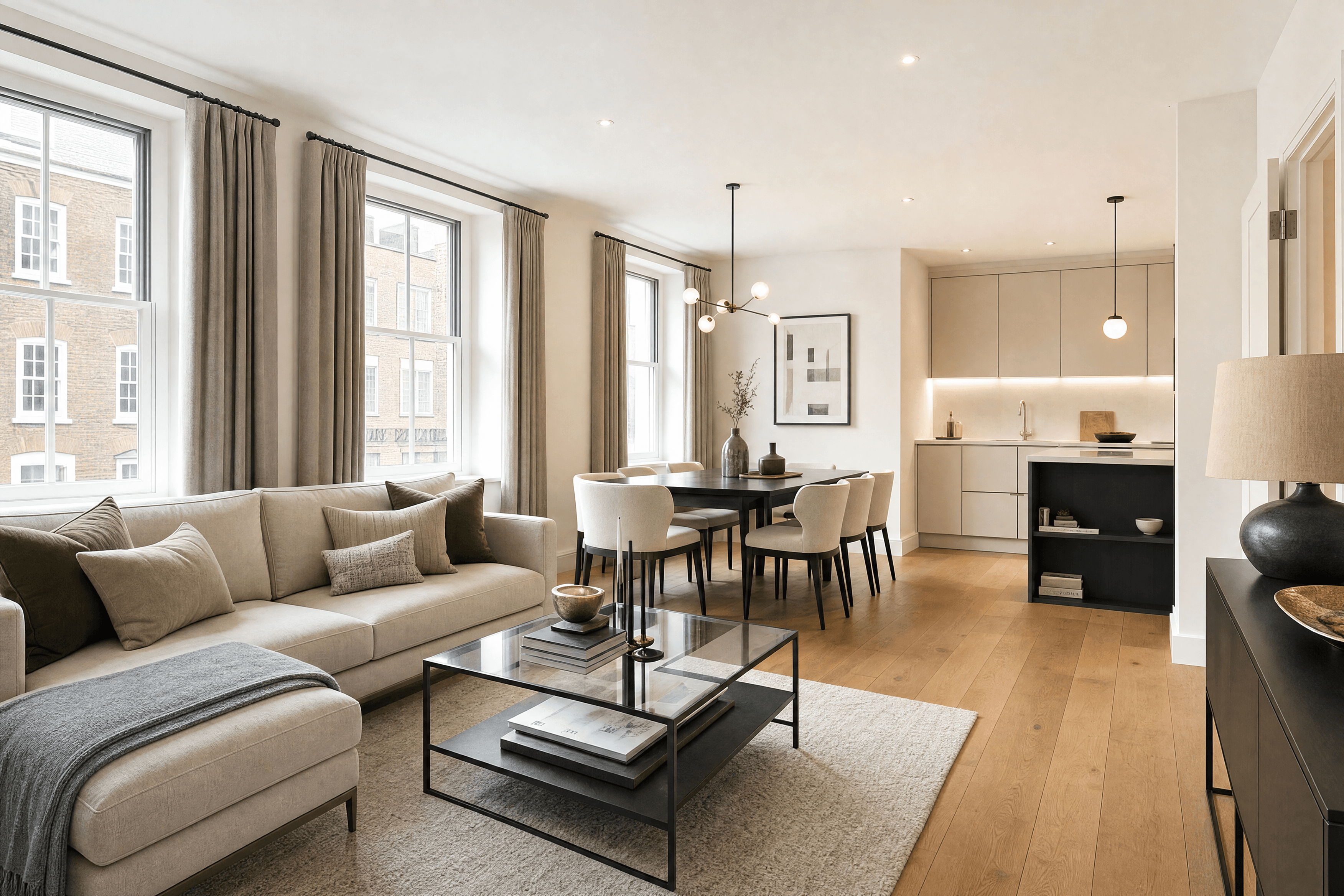 Professionally presented open-plan rental property